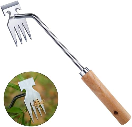 Orelex Weed Puller Tool, Weed Pulling Tool, Weeding Tool, Garden Tools, Weed Remover Tool, Stainless Steel, Anti-Detachment, Gardening Essentials, Gardening Hand Tools for Backyard Planting Weeding