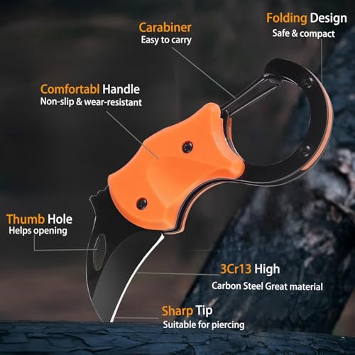 2 Pack Small Pocket Knife for Men,Gifts for father EDC Gadgets with 1.34inch Blade for Everyday Carry, Gifts for Men Dad Husband, Christmas Stocking Stuffers Gifts for Him and Her - Image 3