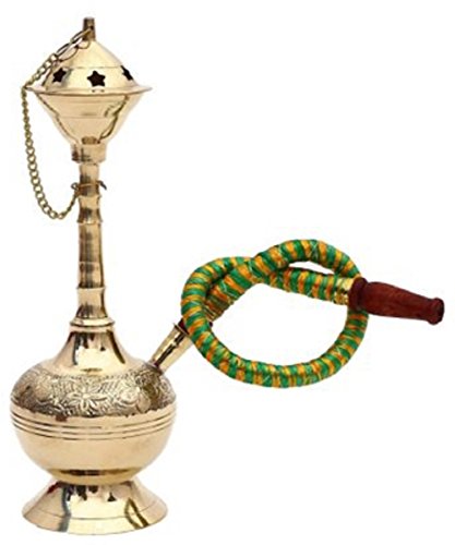 Buy HOMEDESIRES Brass Hookah, 9 Inches (Gold, 2097) Online at Low