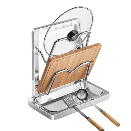 Organisateur de casseroles et poêles en acier inoxydable pour cuisine - 7