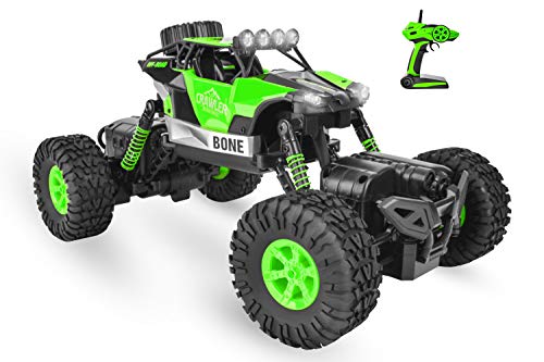 RC Control Toy Remote Control Car 4WD Off Road Monster Truck Crawler with Dual Motors 4 Steering Mode Big Remote Control Truck Toy for Boys Age 6 12 Years Old - Green