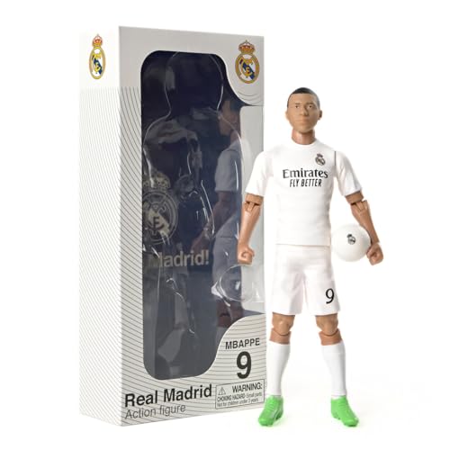 Banbo Toys Real Madrid CF Kylian Mbappe 8" Collectible Soccer Act...