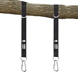 Tree Swing Hanging Strap - 5ft Swing Straps Outdoor Suspension Accessories Kit, Holds 2200lbs with S