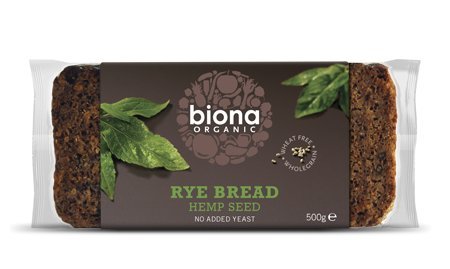 Org Wholemeal Rye Hemp Bread (500g) - x 2 *Twin DEAL Pack*