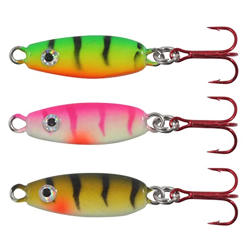 Northland Tackle Fmuvs3K-3-99 Uv Forage Minnow Spoon Ft/Pink T/Elec Perch 1/8 Oz #TOP7