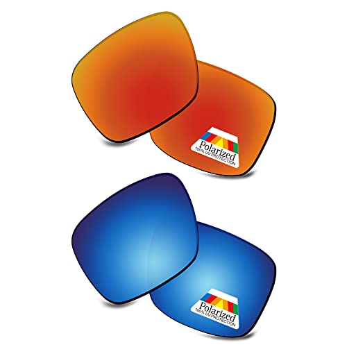 Image of Bwake Replacement Lenses for Oakley Double Edge Sunglasses OO9380 POLARIZED - Easy to Install | Anti Scratch