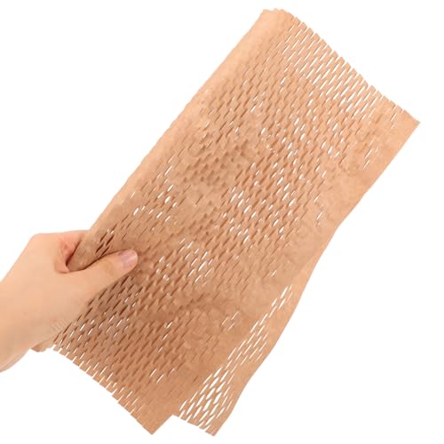 NUOBESTY 100 Peças De Papel De Embalagem De Favo De Mel Reciclável Almofada De Papel De Embalagem Pa