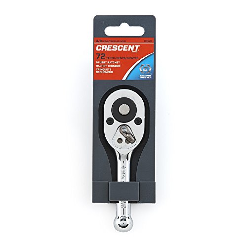 Crescent 3/8" Drive 72 Tooth Stubby Quick Release Teardrop Ratchet 6-3/4" - Crw11 #TOP1