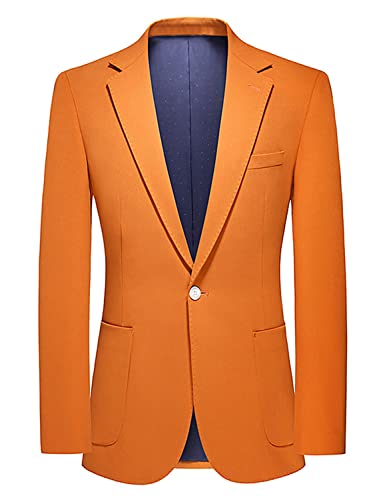 Costume homme deux pièces revers échancré un bouton pour fête et travail