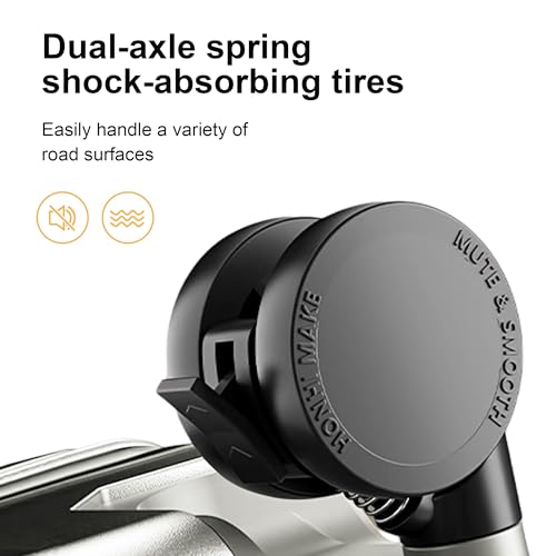 Aiweiny Suitcase Carry-On Luggage Spring-Summer Travel Airline Approved With Tsa Lock, 360° Wheel, Pc Hard Shell And Aluminum Frame Pressure-Resistant, Suitable For 20'' 24'' 26'' (Silver, 20‘’) - 5