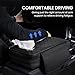 DEPOTA Car Armrest Cushion Arm Rest Cover for Car Leather Car Center Console Cover with 2 Storage Pockets, Armrest Cover for Car Armrest Seat Box Cover Protector (Black)