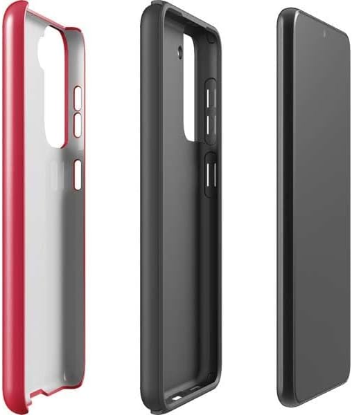 Skinit Pro Phone Case Compatible with Galaxy S21 5G - Officially Licensed University of Louisville Cardinals Striped Design