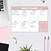Weekly Planning Pad - Tear Off To Do List Pad with Daily Schedule & Calendar, 52 Sheets, 100gsm Paper, Undated Weekly Planning Notepad, 6x9 in