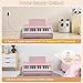 Kids Piano Keyboard, 25 Keys Digital Keyboard Mini Music Educational Instrument Toy, Rechargeable Wood Piano for 3yr+ Girls Boys Beginner Toddler (Pink)
