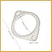 Partuto 2pcs Car Exhaust Pipe Flange Gasket Seal for BMW E60 E71 E82 E88 E90 2010-2013 18307553603 Replacement