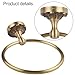 Antique Craft Brass Towel for Ring Holder for Wall Mounted Bathroom, Heavy Duty Brass Bathroom Accessory, Compatible with Kitchen and Living Room