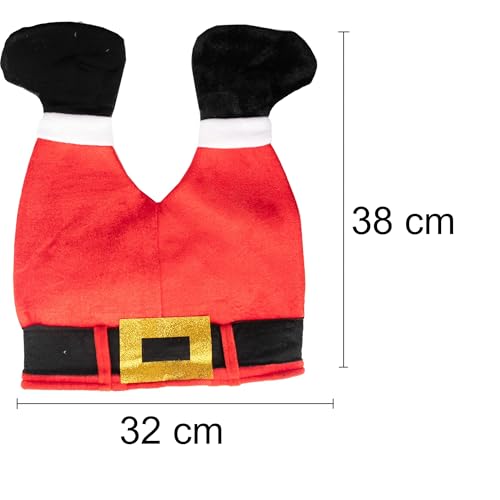 Santa Leg Hat Cap – Novelty Christmas Hat for Adults & Kids – Plush Christmas Santa Hat Costume Christmas Fancy Dress Party Xmas Office Funny Headwear Accessories - Image 4