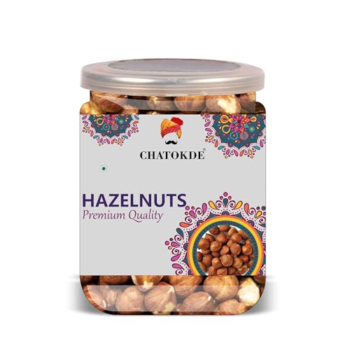 CHATOKDE Hazelnuts 500 Gram Airtight Container