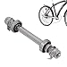 OUKENS Bicycle Axle, 14cm Bike Parts Solid Steel Front Axle Replacement for Mountain Bike, BMX, Road Bike Hub