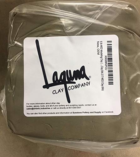 Laguna | WED Clay | 6 lbs | Premium Air Dry Sculpting Clay Self Hardening Modeling Clay | Pro-Grade WED Modeling Clay for Molding and Sculpture (6 pounds) | Gray