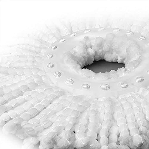 10 Pack Microfiber Replacement Mop Head Refill for 360° Spin Magic Mop - Round Shape Standard Universal Size (10)