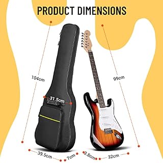 CAHAYA Sac pour Guitare électrique Gig Bag Housse de Sac pour Guitare électrique Convient pour Les Guitares électriques - Les Beatles, Paul McCartney, John Lennon, RIngo Starr, George Harrison CAHAYA Sac pour Guitare électrique Gig Bag Housse de Sac pour Guitare électrique Convient pour Les Guitares électriques – Image 2
