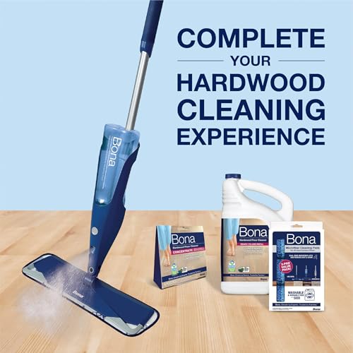 Bona Hardwood Floor Premium Spray Mop - Includes Wood Floor Cleaning Concentrate and Machine Washable Microfiber Cleaning Pad - Dual Zone Cleaning Design for Faster Cleanup by Bona - Image 6