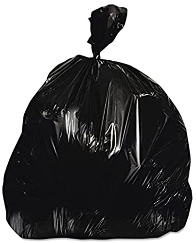 High-Density Coreless Can Liners, 33 gal, 16 mic, 33 x 40, Black, 250/Carton