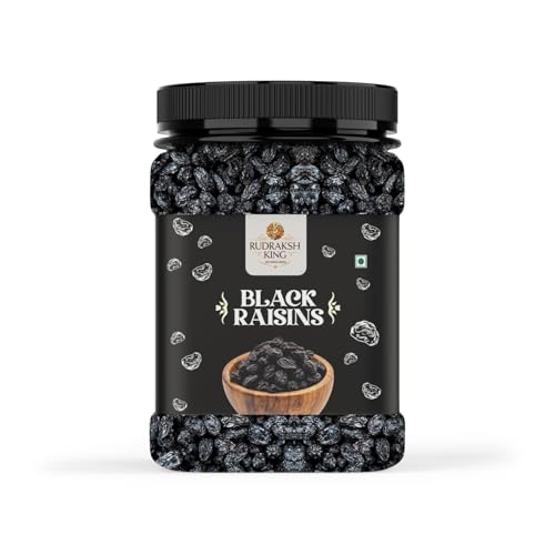 RUDRAKSH KING Premium Afghani Seedless Black Raisin | Kali Kishmish | Rich in Antioxidants | Sweet & Nutritious Healthy Dry Fruit & Niuts 200 Gram