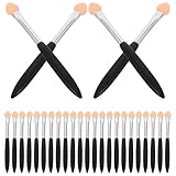 SHINEOFI 60 Stück Kleiner Schwammpinsel für Detailreiches Malen Schwammapplikatoren aus Hautfreundlichem Schaumstoff Kompakt für Aquarell Acryl und Bastelprojekte