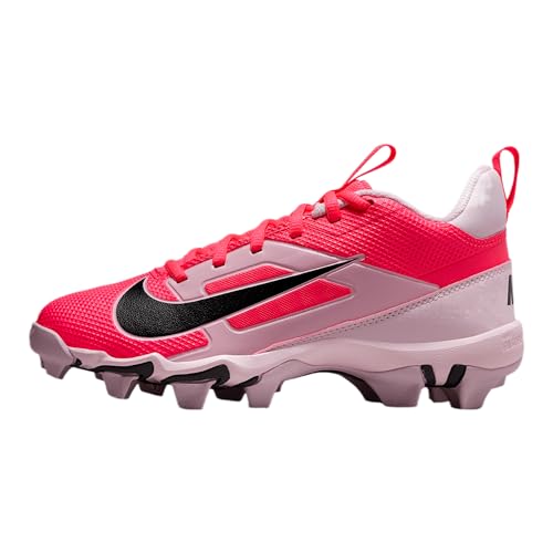 Nike Alpha Menace 4 Shark Big Kids' Football Cleats (HJ4571-600, Racer Pink/Pink Foam/Dark Smoke Grey/Dark Grey)