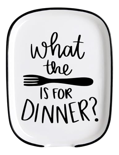 Ceramic Fork Spoon Rest What The Fork Is for Dinner,