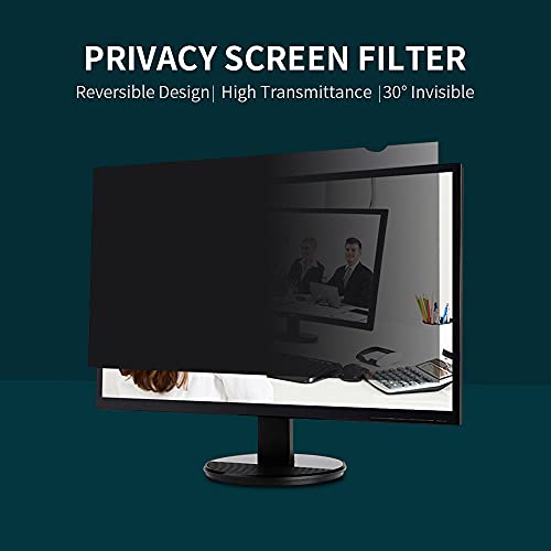Docooler 19 Inch - 16:10 Aspect Ratio - Laptop Privacy Screen Filter Reversible High for Widescreen Laptop - Transmittance 30 Degree Invisible Anti-UV Anti-glare Film - Image 4