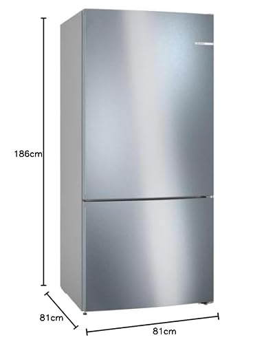 Miniatura 9 de Bosch Frigorífico Combinado, Serie 4, Libre Instalación, 186 X 86 Cm, Nofrost, Vitafresh, Acero Cepillado Antihuellas, Kgn86viea