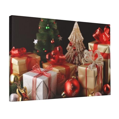 Art mural sur toile de Noël pour décoration salon et bureau