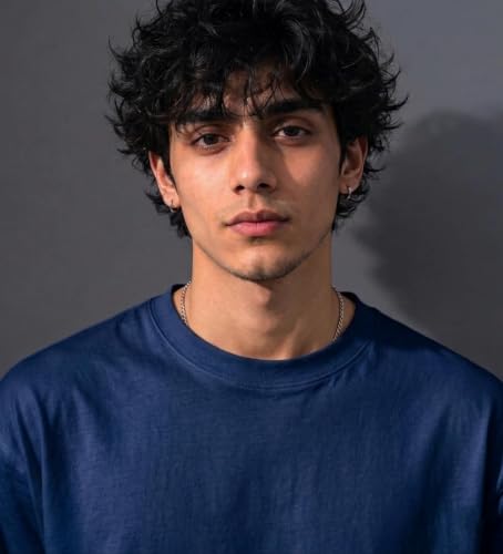 Image of Men's Round Neck Plain Oversize T-Shirt - Casual Loose Fit Cotton Wear |
