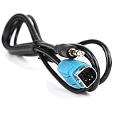 ARMYJY Autoradio AUX Audio Adapterkabel - 150cm 3,5mm Stecker auf Stecker Stereo Kabel für Headunits ABS Schwarz