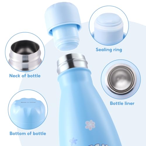 Image of MINISO Disney Lilo & Stitch 500ml Stainless Steel Insulated Water Bottle, Leak Proof Travel Water Bottle, Cute Character Sports Bottle for Gym Hiking Travel Everyday Use, Gift for Fans