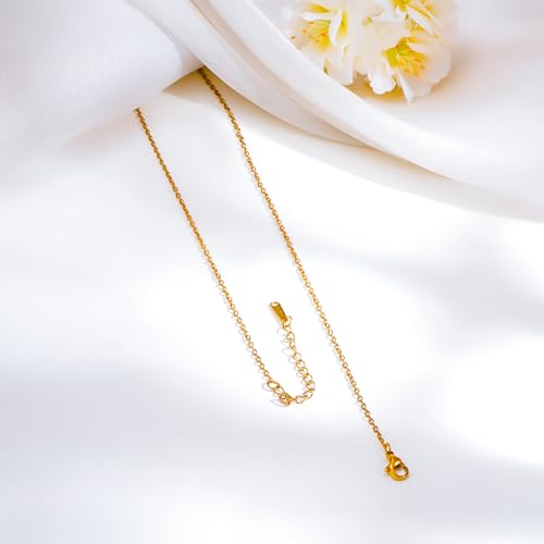 Image of Rubans Demi Fine Stainless Steel Pendant Chain Daily Gift for Women & Girls