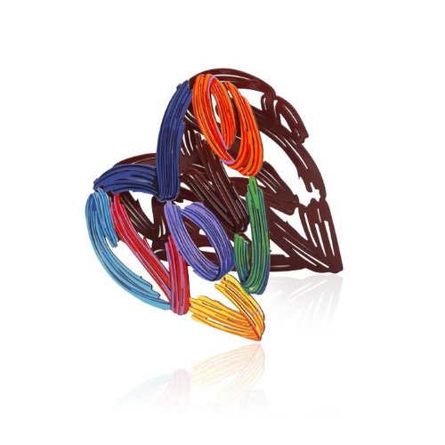 David Gerstein Strokes of Love Sculpture cœur Cover