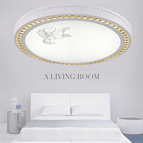 Iluminación moderna de comedor con este plafón de diseño redondo blanco 5