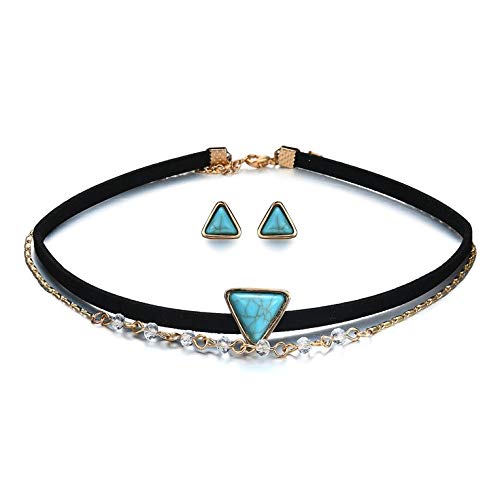 Preisvergleich Produktbild Kurphy Zweiteilige Mode Schöne Elegante Frauen weibliche Halskette 61172375