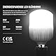 NEEWER 600W Fotografie Beleuchtungsset, Glühlampen Äquivalent Studioset mit (2) Weißem Schirm, (2) Schwarzem Schirm, (3) 24W LED Birne (3) Lichtstativ (2) Tasche (5) Kabelbinder (3) E27 Sockel, NK500