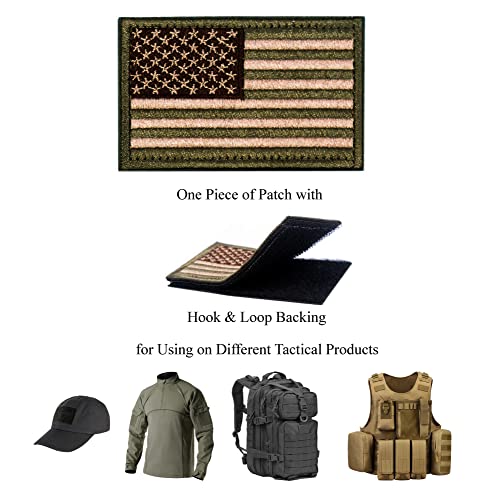 image for MAXXPRO Tactical Patches of USA US American Flag, with Hook and Loop f