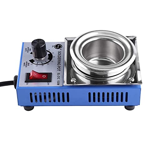 220 V 150 W Solder Pot Saldatura Dissaldante Bagno 50mm ST-21C 450 Gradi Max Tin Forno di fusione termoregolazione Saldatura Dissaldante Bagno