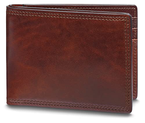 Bosca Italia, Small Bifold Men's Wallet Made In Italy, Dolce Leather Collection #TOP13