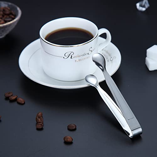 6 Pieces Sugar Tongs , Kyraton Stainless Steel Ice Tongs Mini Serving Tongs Appetizers Tongs Small Kitchen Tongs For Coffee Tea Sugar Candy Ice Cube Party Bar Kitchen #TOP5