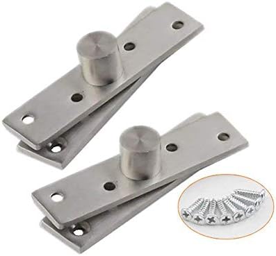 TamBee Pivot Hinge Rotating Door Hinge 360 Degree Stainless Steel Concealing Hinges Up Down Shaft 2PCS(100mm)