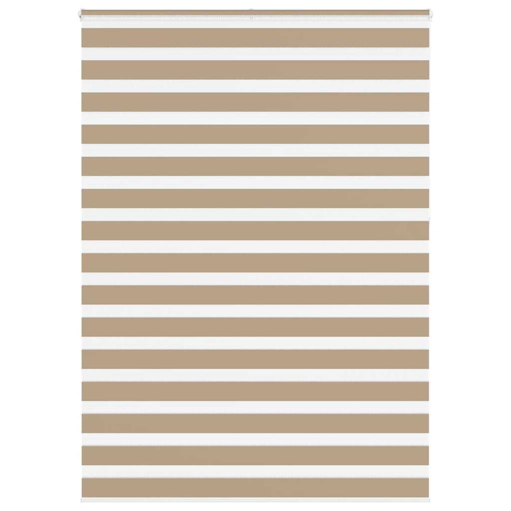 Store zébré pour salon et chambre coloris marron sable design moderne enrouleur