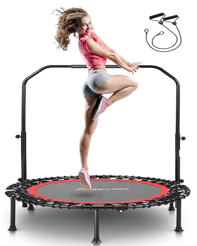 ANCHEER 40" Rebounder Trampoline for Adults with Handle, 450lbs Capacity